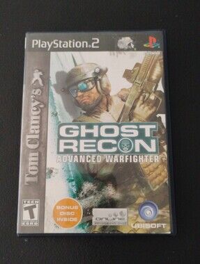 Tom Clancy's Ghost Recon Advanced Warfighter - PS2 (Complete w/ Manual & Bonus D